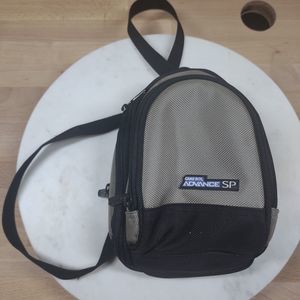 Nintendo Game Boy Advance SP Travel Carry Case Bag Backpack Belt Pockets Gray